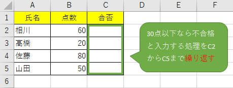 反復処理（For～Nextの例）